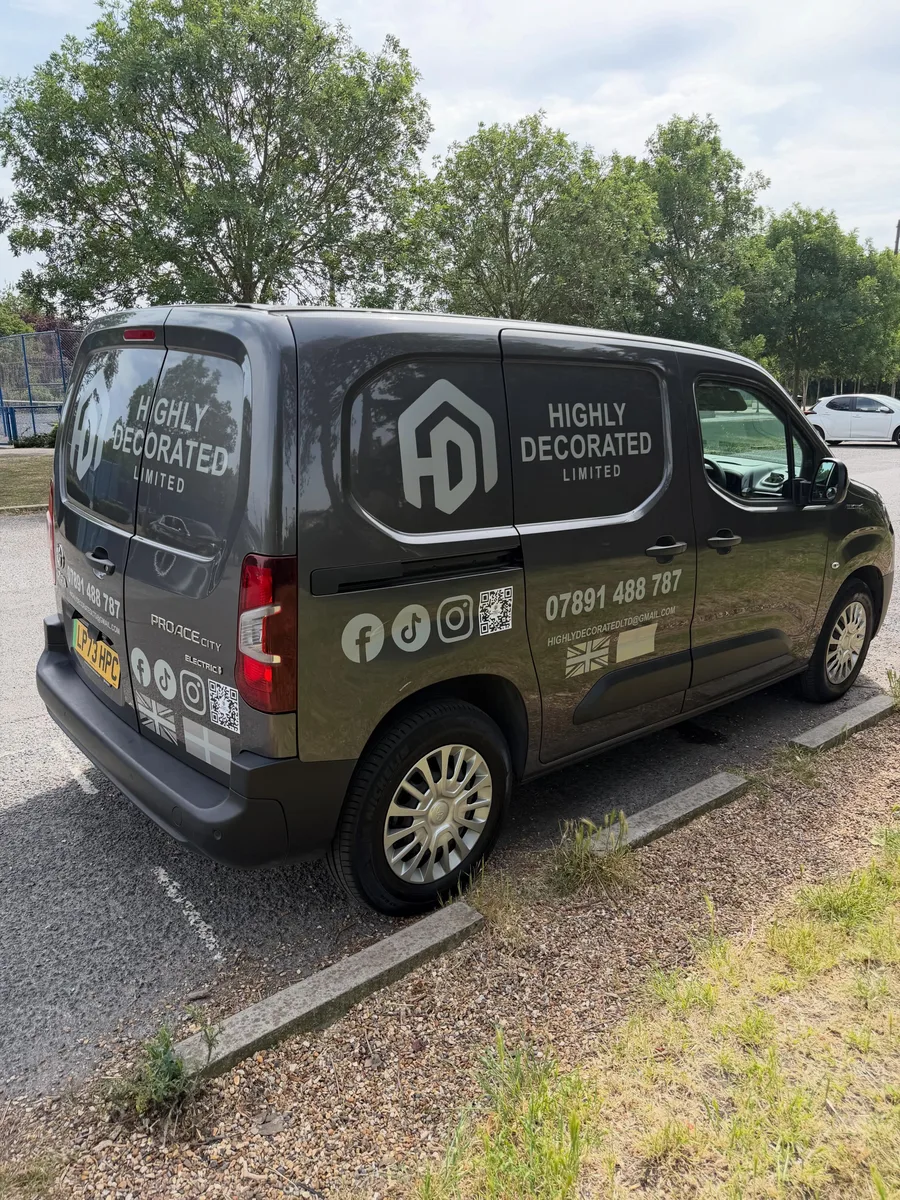 The branded Highly Decorated Limited van